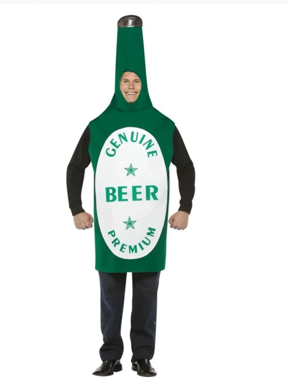 Genuine Green Beer Bottle Costume - Party Dress-Up